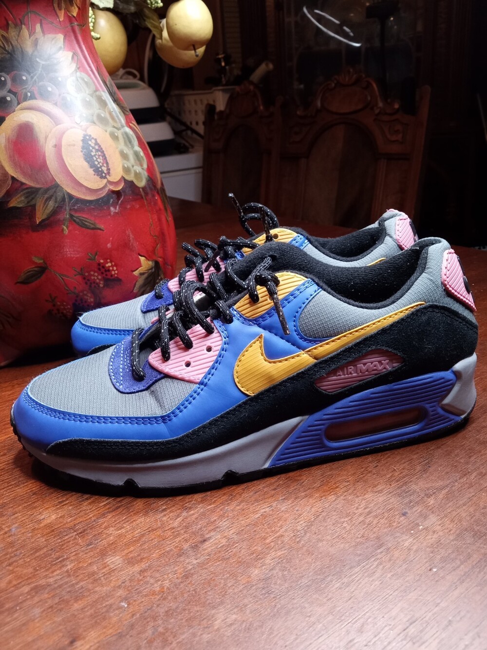 Nike Air Max 90 ACG Men's Size 8 Purple Grey Yellow Sneakers 2020 CN1080-500